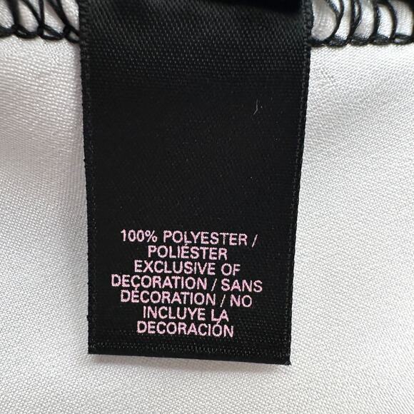 Victorias‎ Secret White Satin Black Trim Spaghetti Straps Bow Camisole Large - Picture 6 of 7